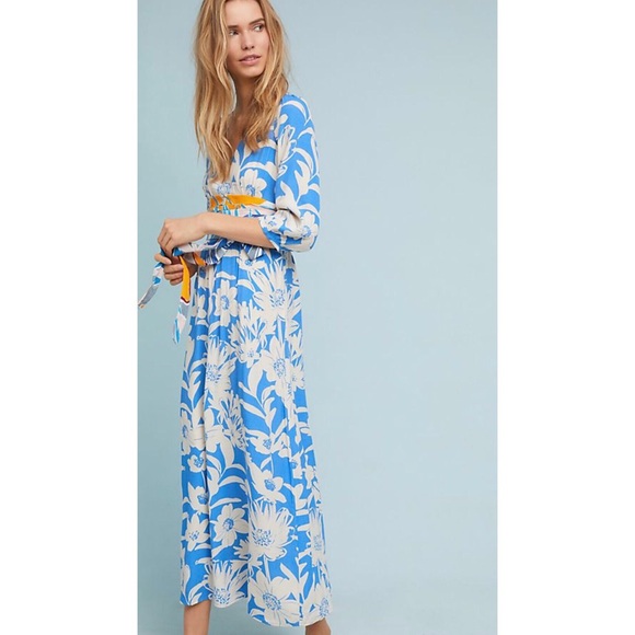Anthropologie Dresses & Skirts - Maeve belted kimono dress NWT